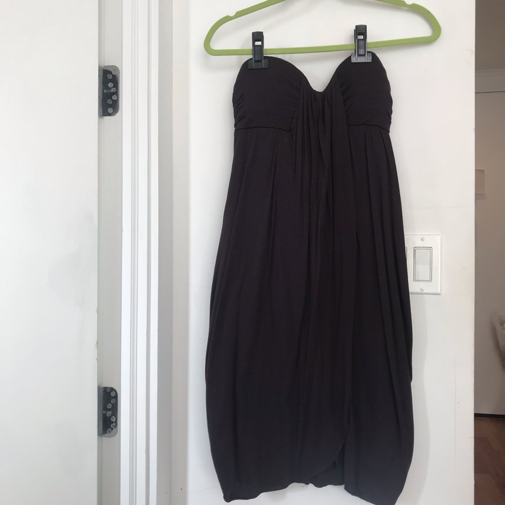 Deep Plum Strapless Dress